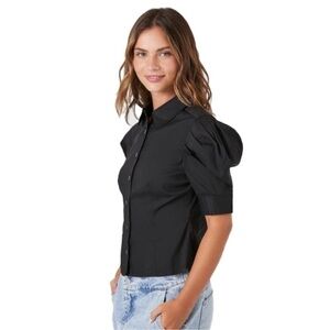 ❤️ 🆕 H&M Button Down Blouse Size 8